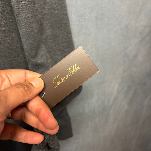 Tasso Elba Hooded Sweater New Soft Preppy Academia Comfy Loungewear Mens Large - Picture 5 of 9